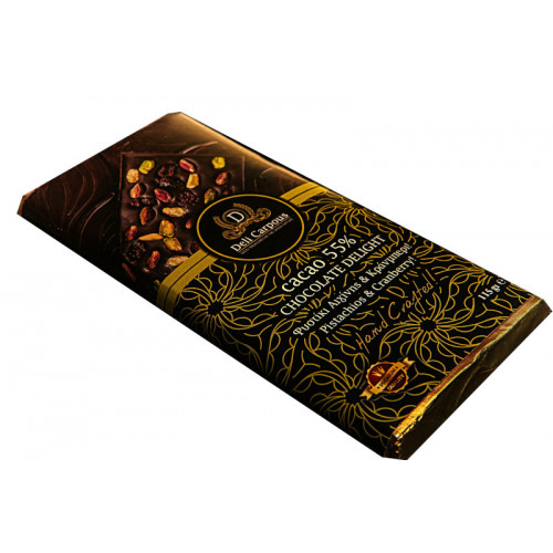 Σοκολάτα με Φιστίκι Αιγίνης & Κρανμπερι Σοκολάτα με Φιστίκι Αιγίνης & Κρανμπερι