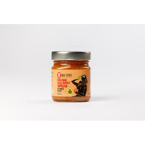 Βιολογικό  Άλειμμα Goji Berry, Πορτοκάλι, Βασιλικός  Βιολογικό  Άλειμμα Goji Berry, Πορτοκάλι, Βασιλικός
