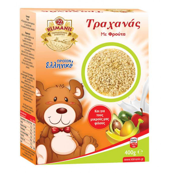 Παιδικός Τραχανάς με φρούτα & κατσικίσιο γάλα Κλιμάνης Παιδικός Τραχανάς με φρούτα & κατσικίσιο γάλα Κλιμάνης