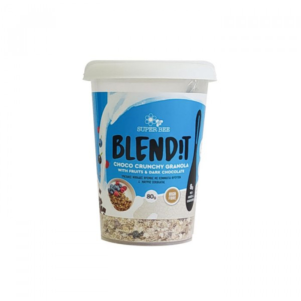Blendit granola με φρούτα & μαύρη σοκολάτα Blendit granola με φρούτα & μαύρη σοκολάτα