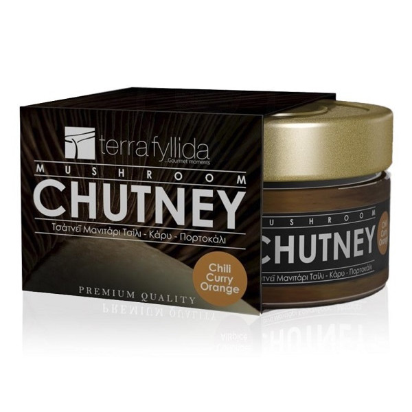 Chutney Μανιτάρι Πλευρώτους με Τσίλι, Κάρυ και Πορτοκάλι