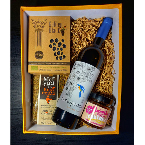 Πακέτο Δώρου Οίνος λευκός Μαλαγουζιά 